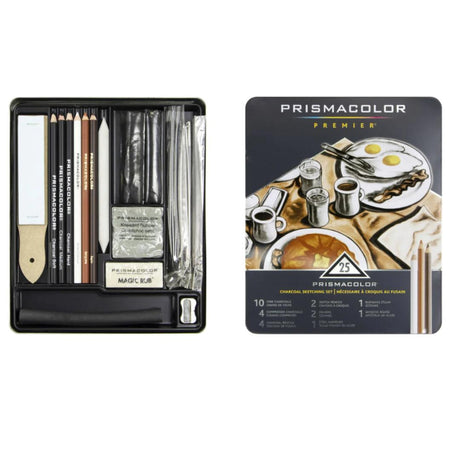 Prismacolor Premier Charcoal Set Pack Of 24 - SCOOBOO - SAN 24262 - Charcoal Pencil