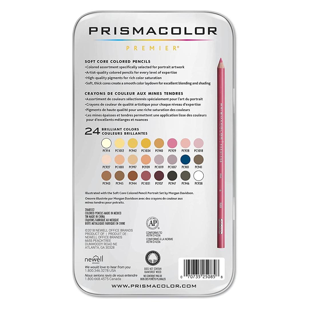 Prismacolor Premier Portrait Pencils Pack Of 24 - SCOOBOO - SAN 25085R - Coloured Pencils