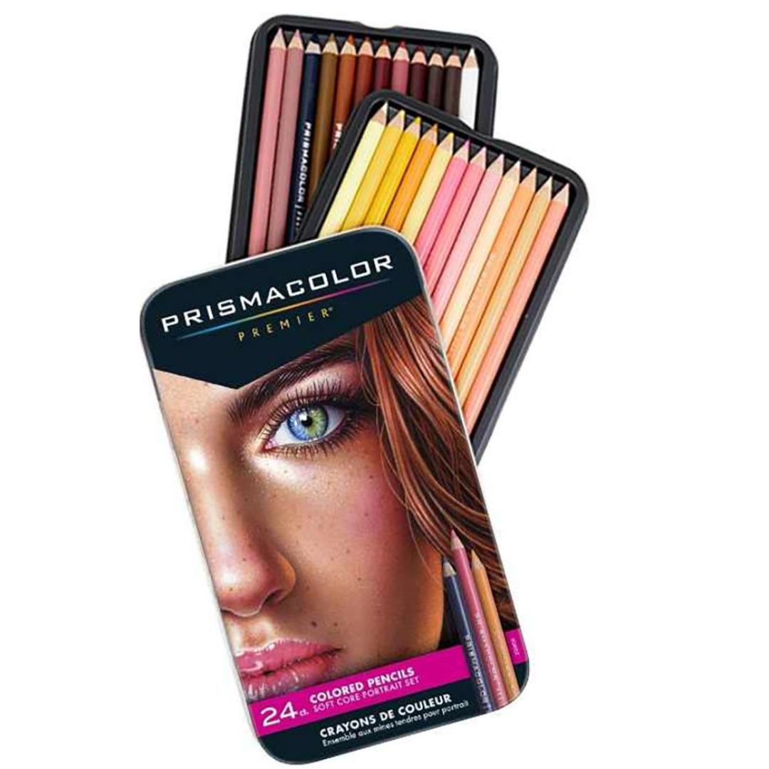Prismacolor Premier Portrait Pencils Pack Of 24 - SCOOBOO - SAN 25085R - Coloured Pencils