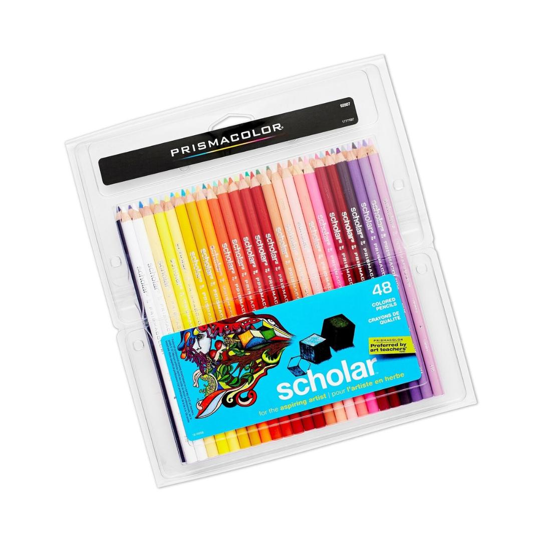 Prismacolor Scholar Coloured Pencils Pack Of 48 - SCOOBOO - SAN 92807 - Coloured Pencils