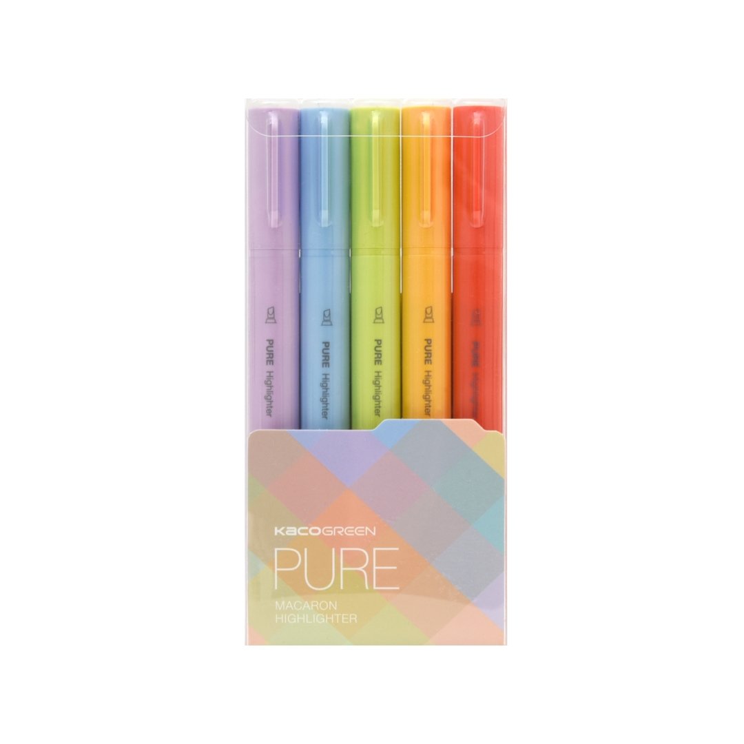 Pure Macaron Highlighter - Five color Pack - SCOOBOO - Highlighter