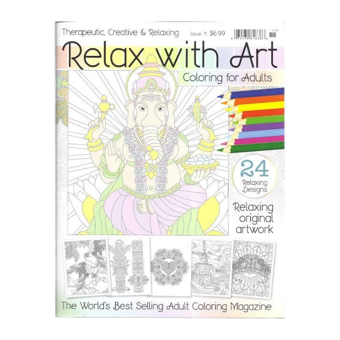 Relax with Art Coloring for Adults - SCOOBOO - Colouring book