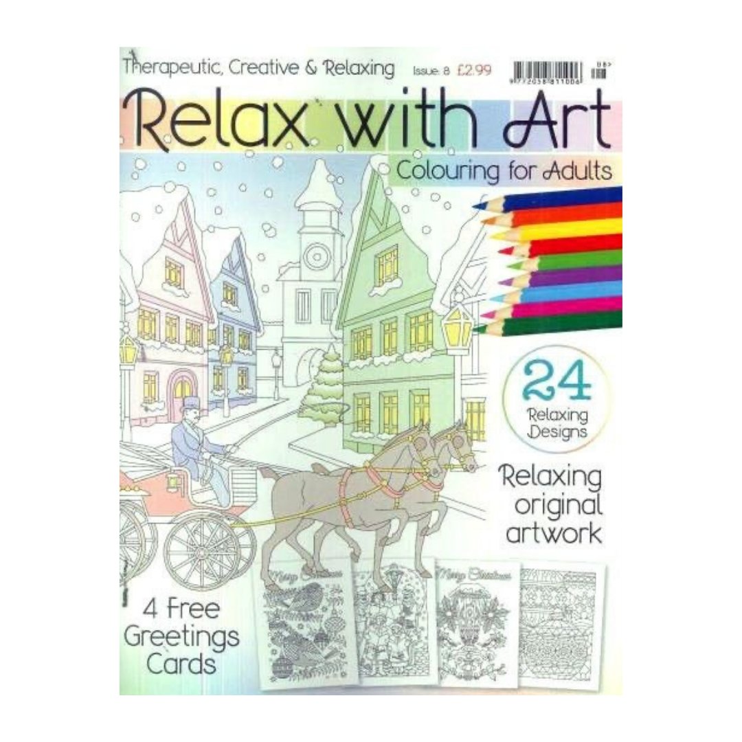 Relax with Art Coloring for Adults - SCOOBOO - Colouring book