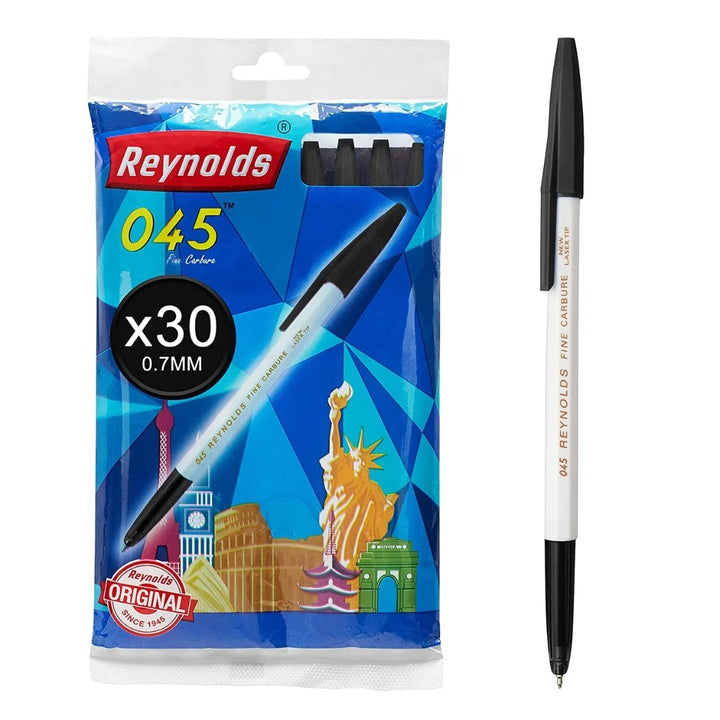 Reynolds 045 Fine Carbure - Black Ball Pens - SCOOBOO - Ball Pen
