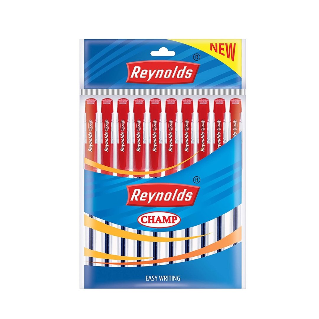 Reynolds Champ Ball Pens 0.7mm-Pack Of 10 - SCOOBOO - Ball Pen