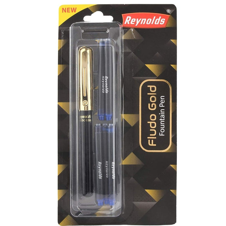 Reynolds Fludo Gold Fountain Pen - SCOOBOO - 2113070 - Fountain Pen