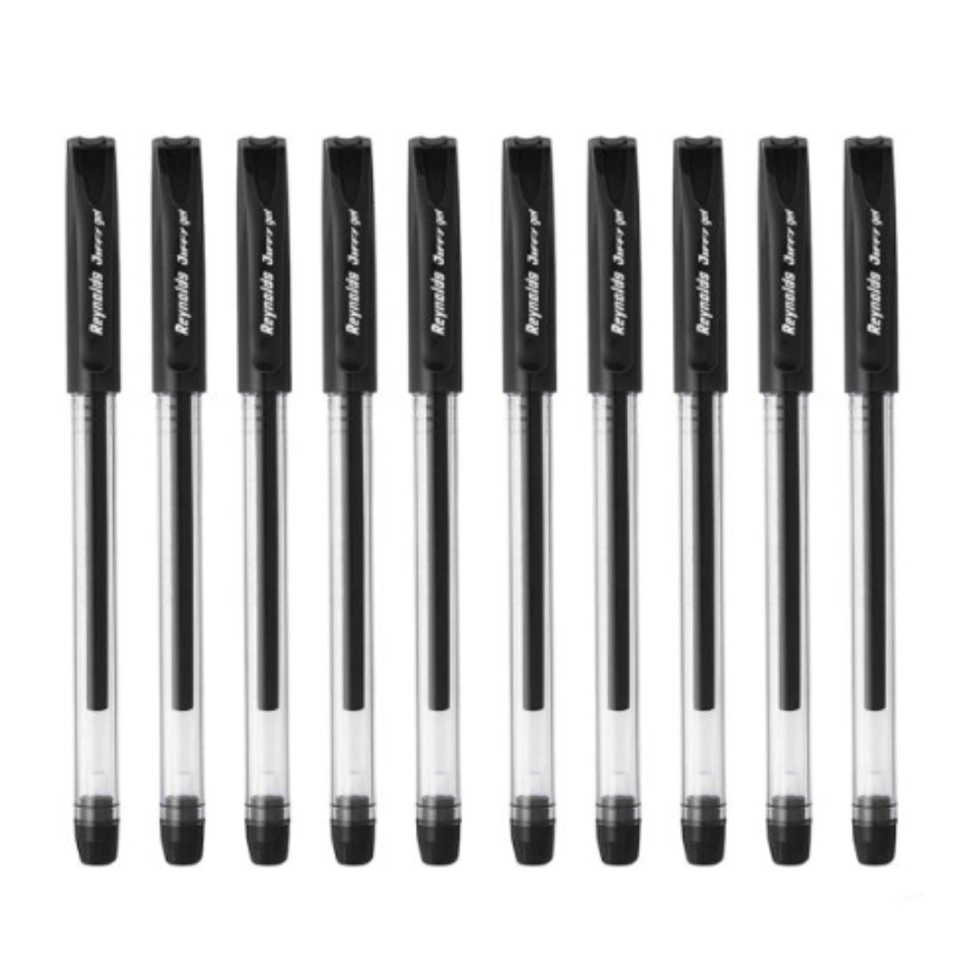 Reynolds Jeffy Gel Pen 0.5mm (Pack Of 10) - SCOOBOO - 2019355 - Gel Pens