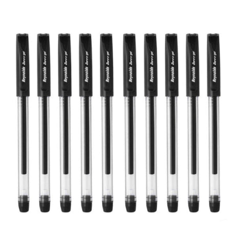 Reynolds Jeffy Gel Pen 0.5mm (Pack Of 10) - SCOOBOO - 2019355 - Gel Pens