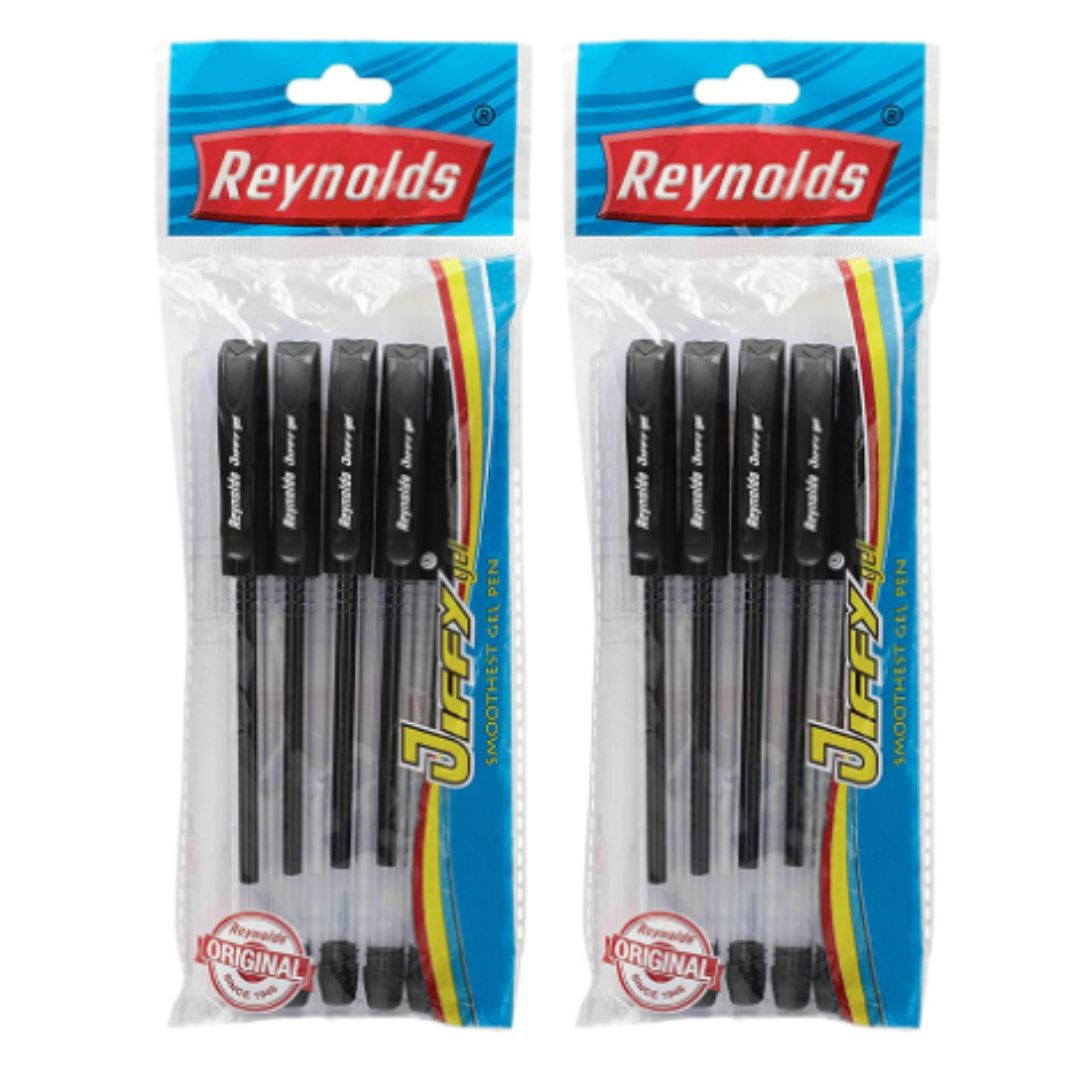 Reynolds Jeffy Gel Pen 0.5mm (Pack Of 10) - SCOOBOO - 2019355 - Gel Pens