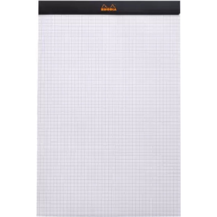 Rhodia Black Squared A4 Notepad - SCOOBOO - 192009C - Notepads