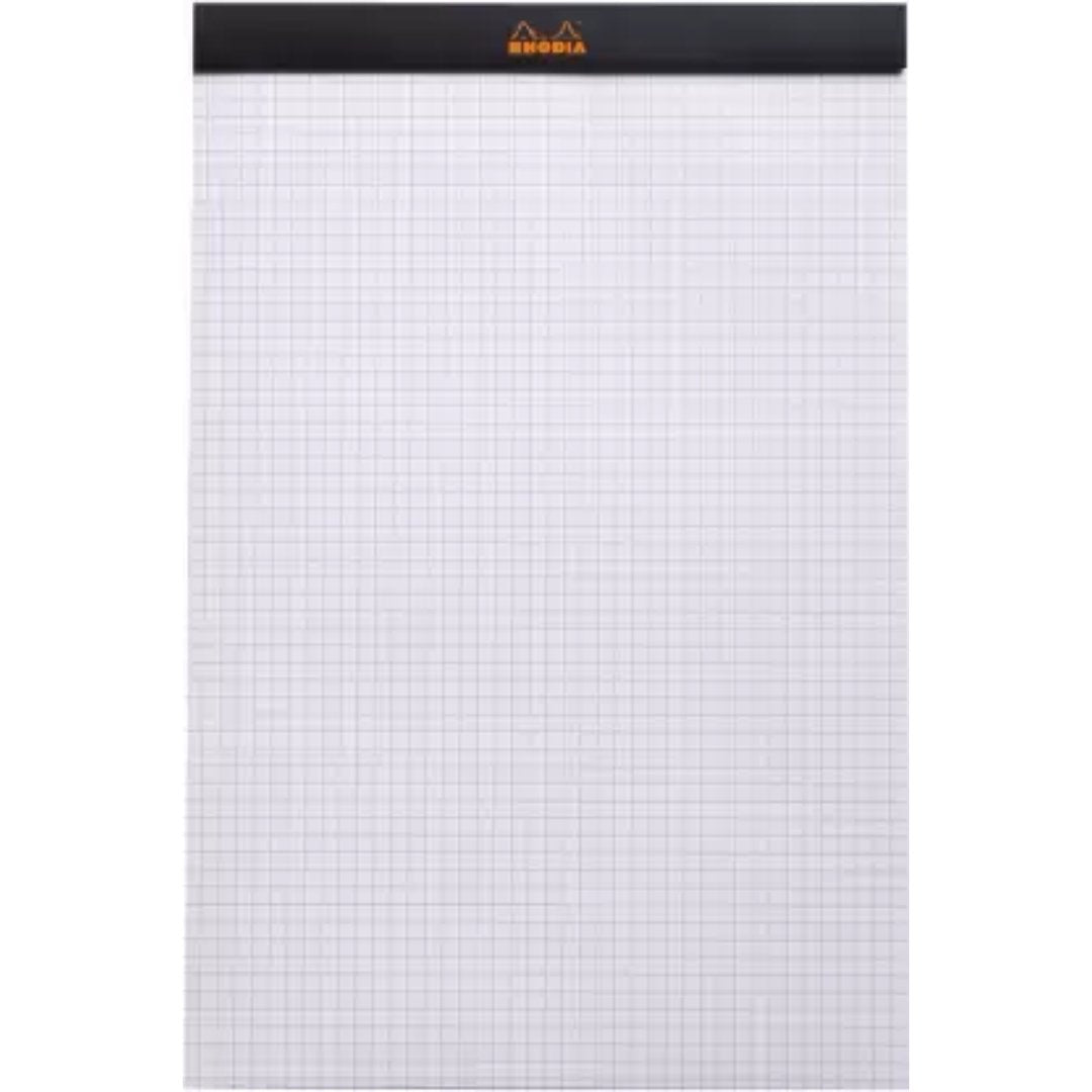 Rhodia Black Squared A4 Notepad - SCOOBOO - 192009C - Notepads