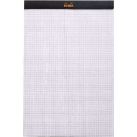 Rhodia Black Squared A4 Notepad - SCOOBOO - 192009C - Notepads