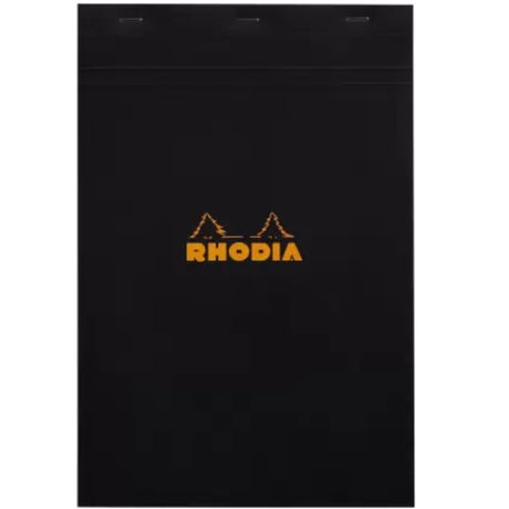 Rhodia Black Squared A4 Notepad - SCOOBOO - 192009C - Notepads