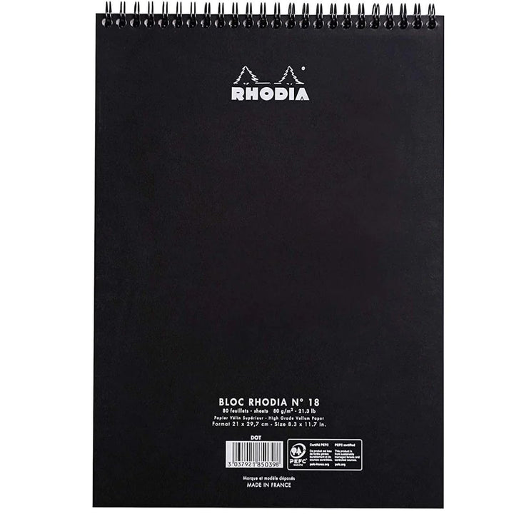 Rhodia Bloc N 16 Lined Wiro Notepad - SCOOBOO - 165019C - Notepads