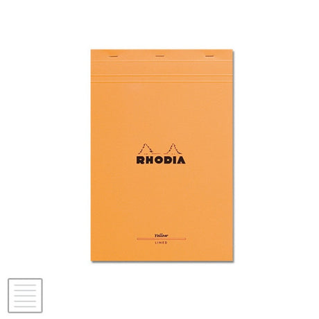 Rhodia Yellow Lined Stapler Pad A4 - SCOOBOO - 19660C - Notepads