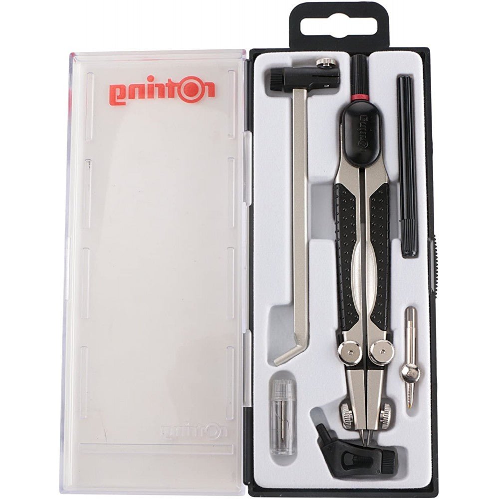 Rotring Compact Giant Universal Compass 6 Pieces Technical Drawing and ...