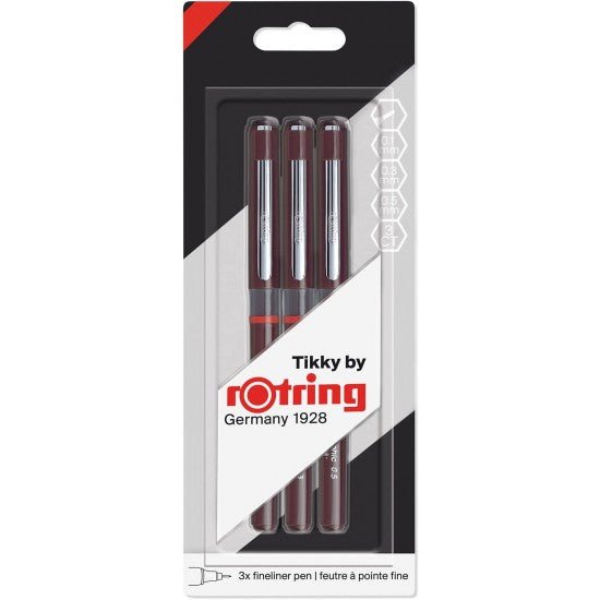 Rotring Graphic 3-Piece Fineliner Pen Set - SCOOBOO - 1904780 - Fineliner
