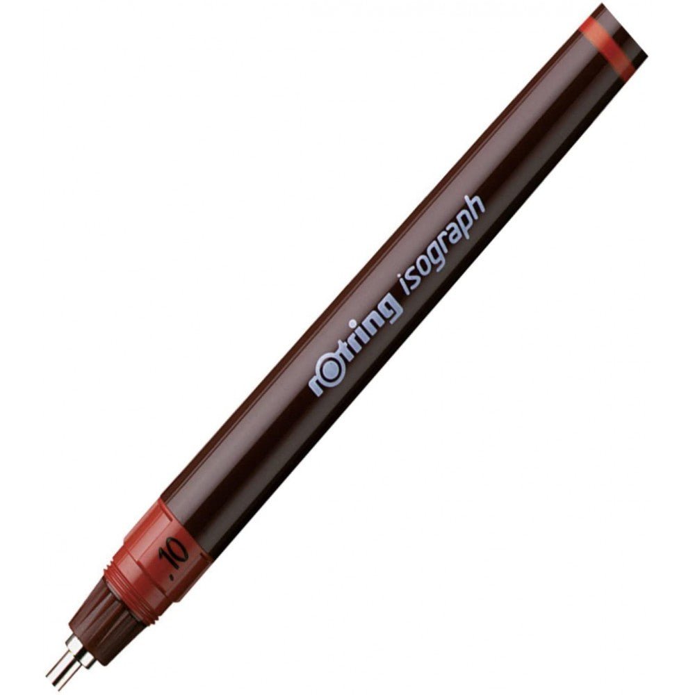 Rotring 0.10 mm Isograph Technical Drawing Ink Pen, Chrome Plated Tip ...