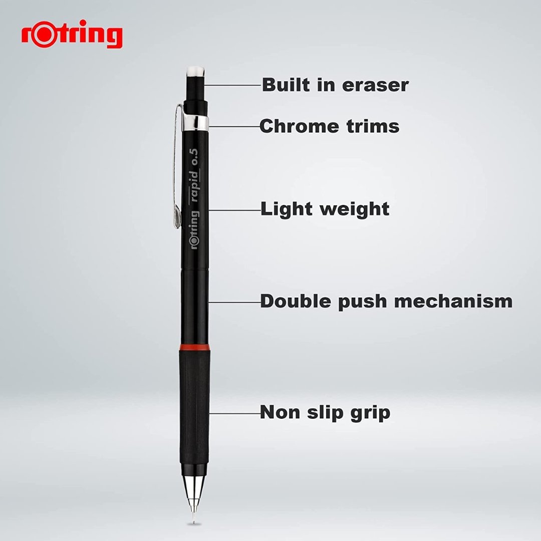 Rotring Rapid 0.7mm Mechanical Pencil - SCOOBOO - 2113888 - Mechanical Pencil