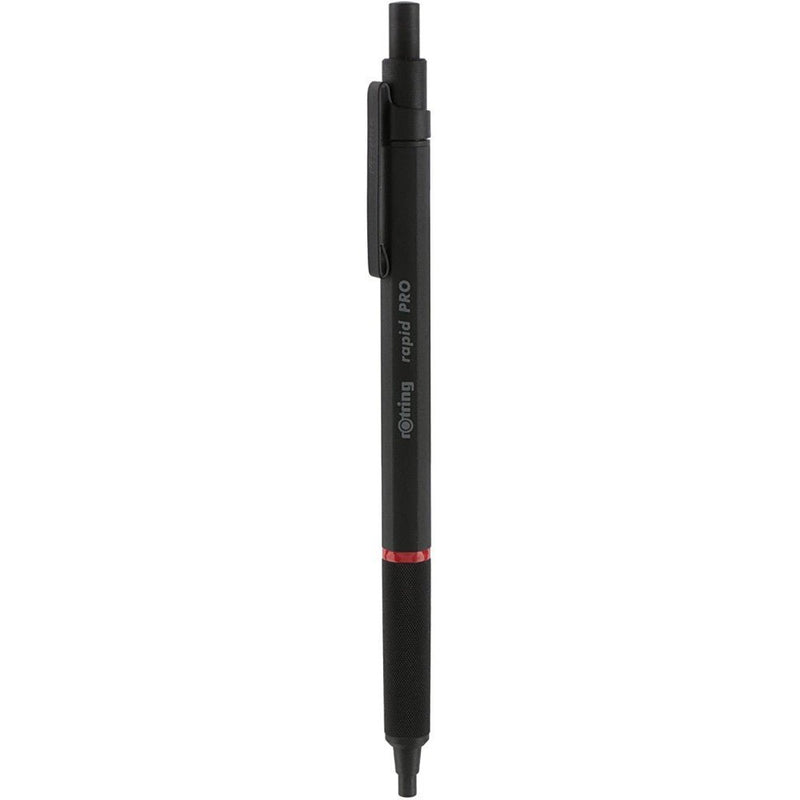 Rotring Rapid Pro Black Retractable Ball Point Pen,Metal Body,Hexagonal ...