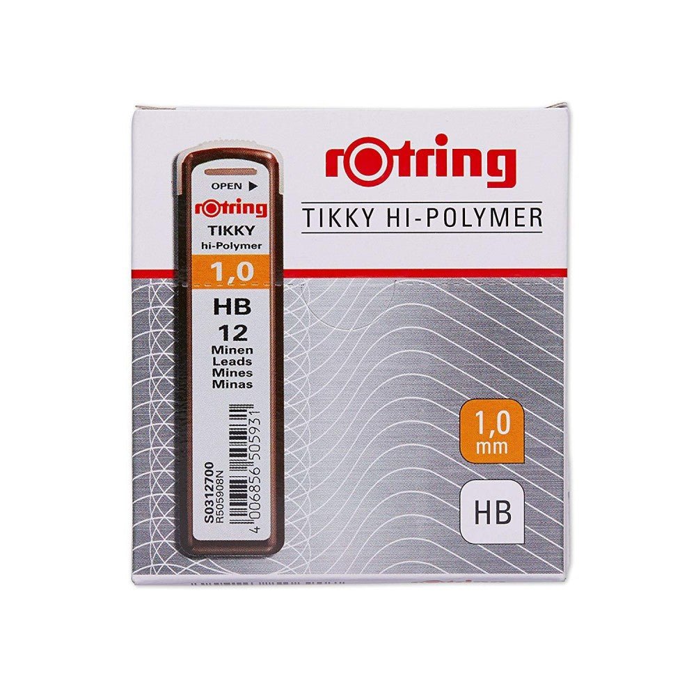 ROtring Tikky Porte-mines 0.7 Mm HB – Corps Bleu – Recharges + Gomme Intégrée