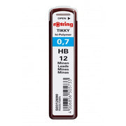 Rotring Tikky 0.7MM - HB Pencil Lead - Pack of 10 - SCOOBOO - S0312690 - Pencil Lead & Refills