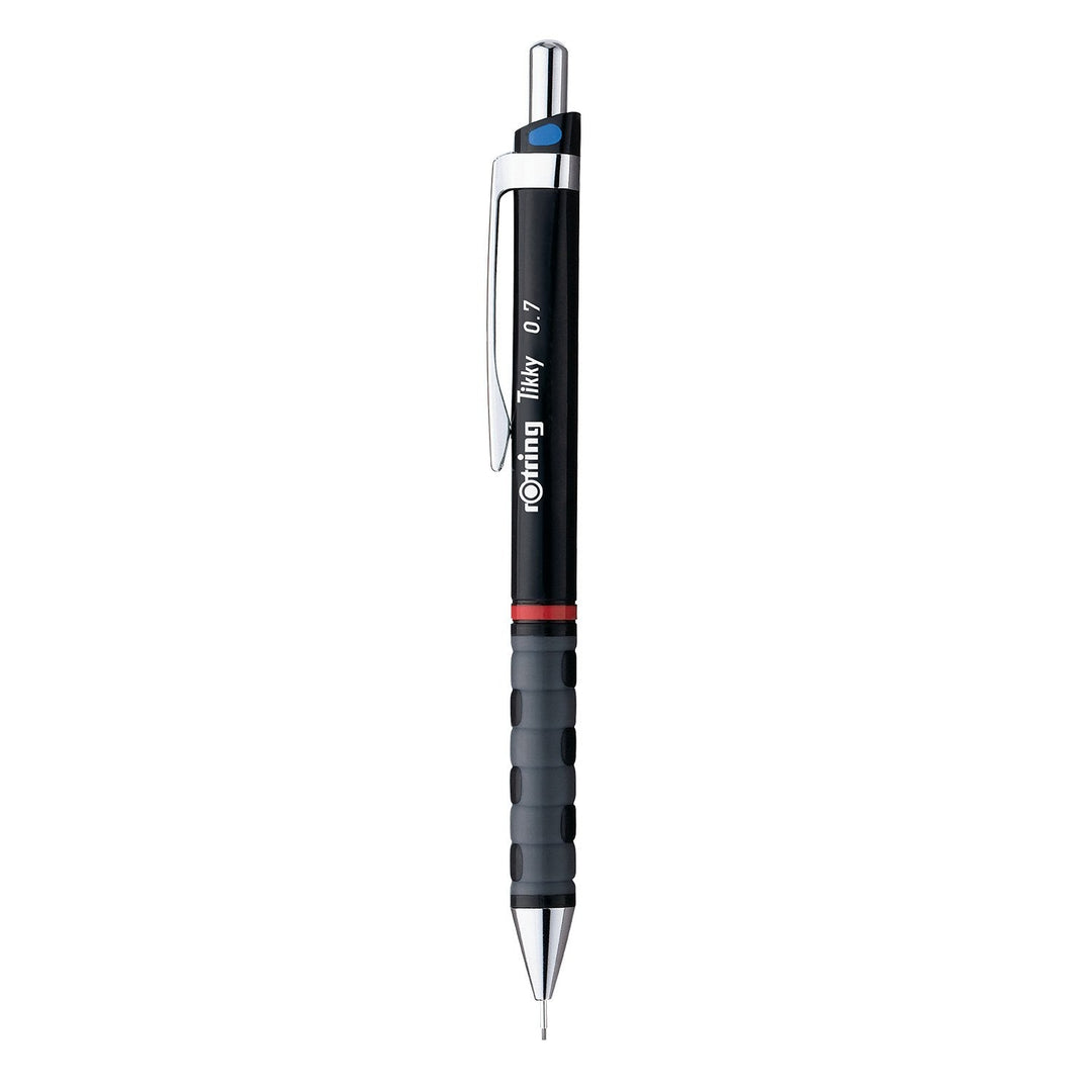 Rotring Tikky Black Barrel 0.5 & 0.7mm Mechanical Pencil, Spare Leads and Eraser - SCOOBOO - 1904816 - Mechanical Pencil