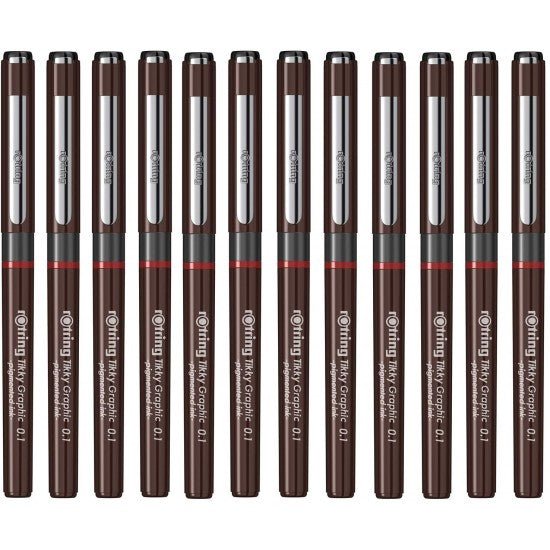 Rotring Tikky Graphic Fineliner - 0.2 mm - Zwart Rotring Tikky Graphic Fineliner - 0.2 mm - Zwart