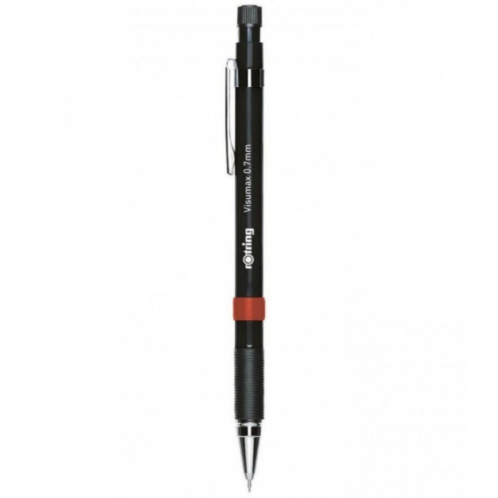 Rotring Visumax Mechanical Pencil 0.7 mm Black with 24 HB Leads Blister Pack - SCOOBOO - 2102716 Black - Mechanical pencil