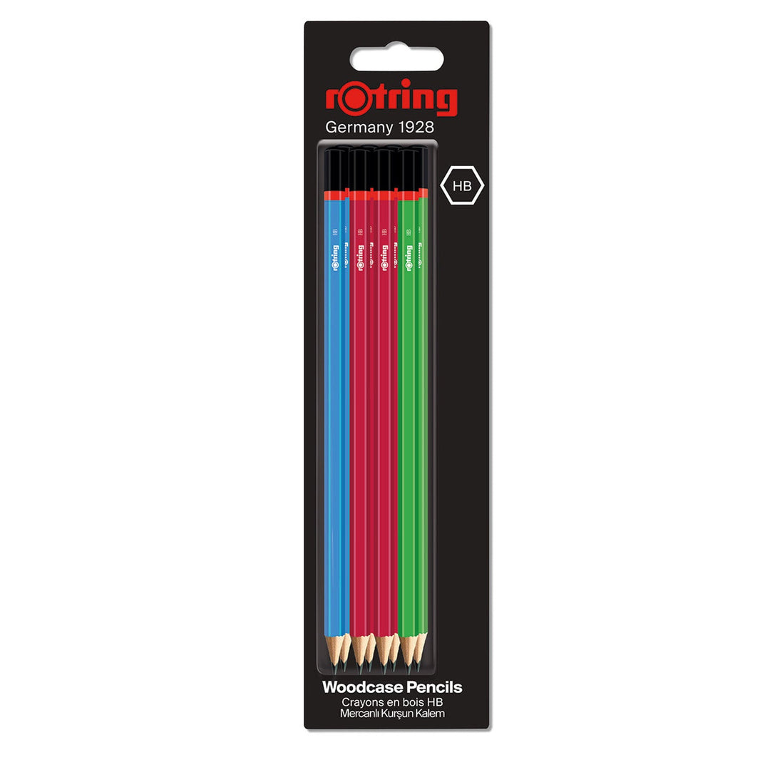 Rotring Woodcase HB Pencils - Assorted Colors - SCOOBOO - 2094219 - Pencils