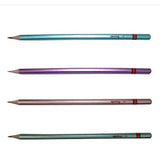 Rotring Woodcase pencil - Assorted Metalic Colours - HB (Blister of 4) - SCOOBOO - 2094214 - Pencils