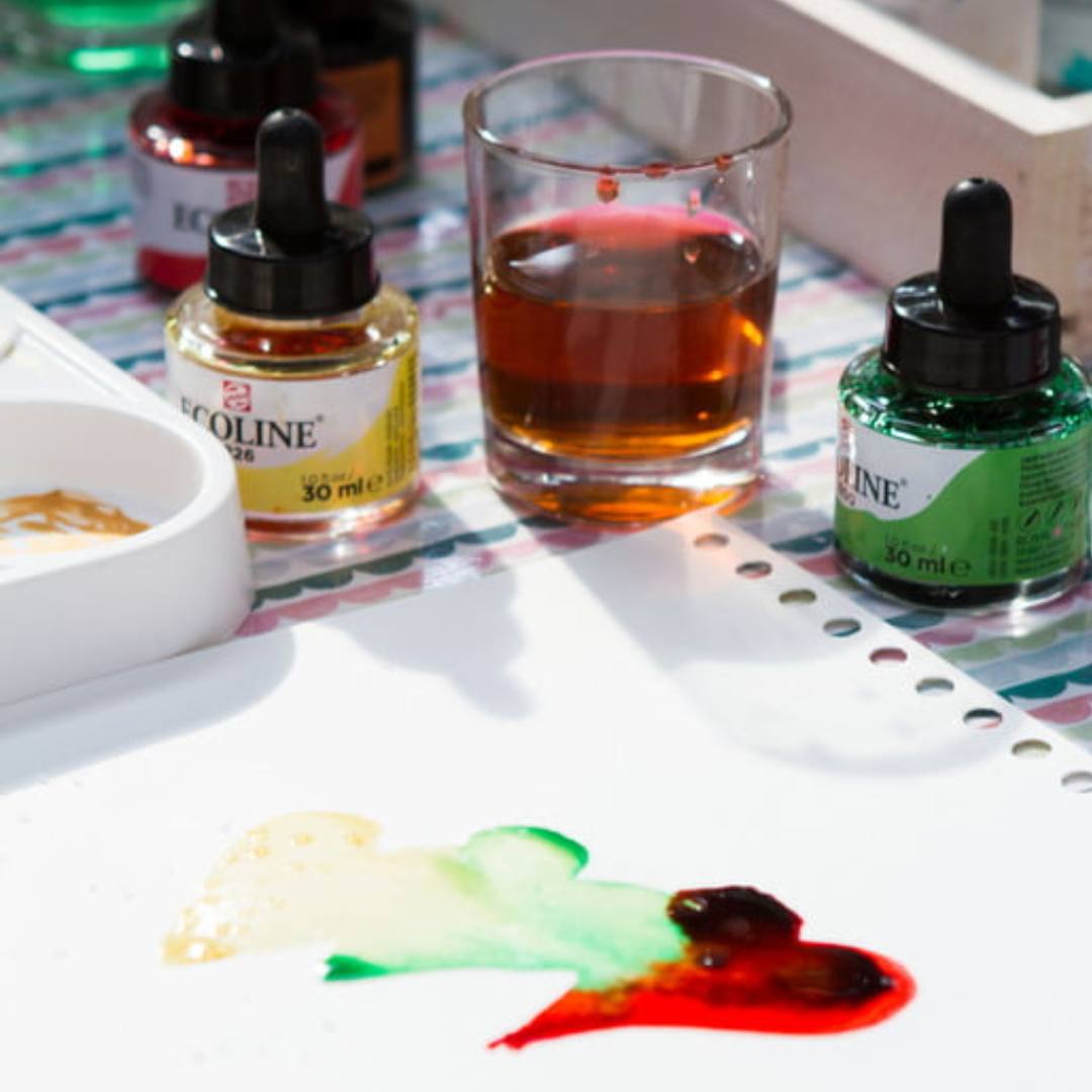 Royal Talens Ecoline Liquid Watercolors 30ML Pack Of 10 - SCOOBOO - 11259902 - Water Colors
