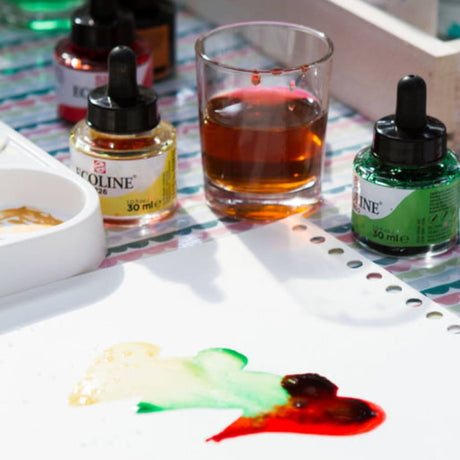 Royal Talens Ecoline Liquid Watercolors 30ML Pack Of 10 - SCOOBOO - 11259902 - Water Colors