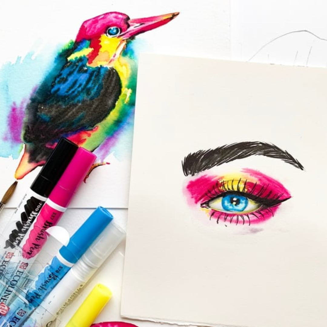 Royal Talens Ecoline Watercolor Brush Pens - SCOOBOO - 11509004 - Brush Pens