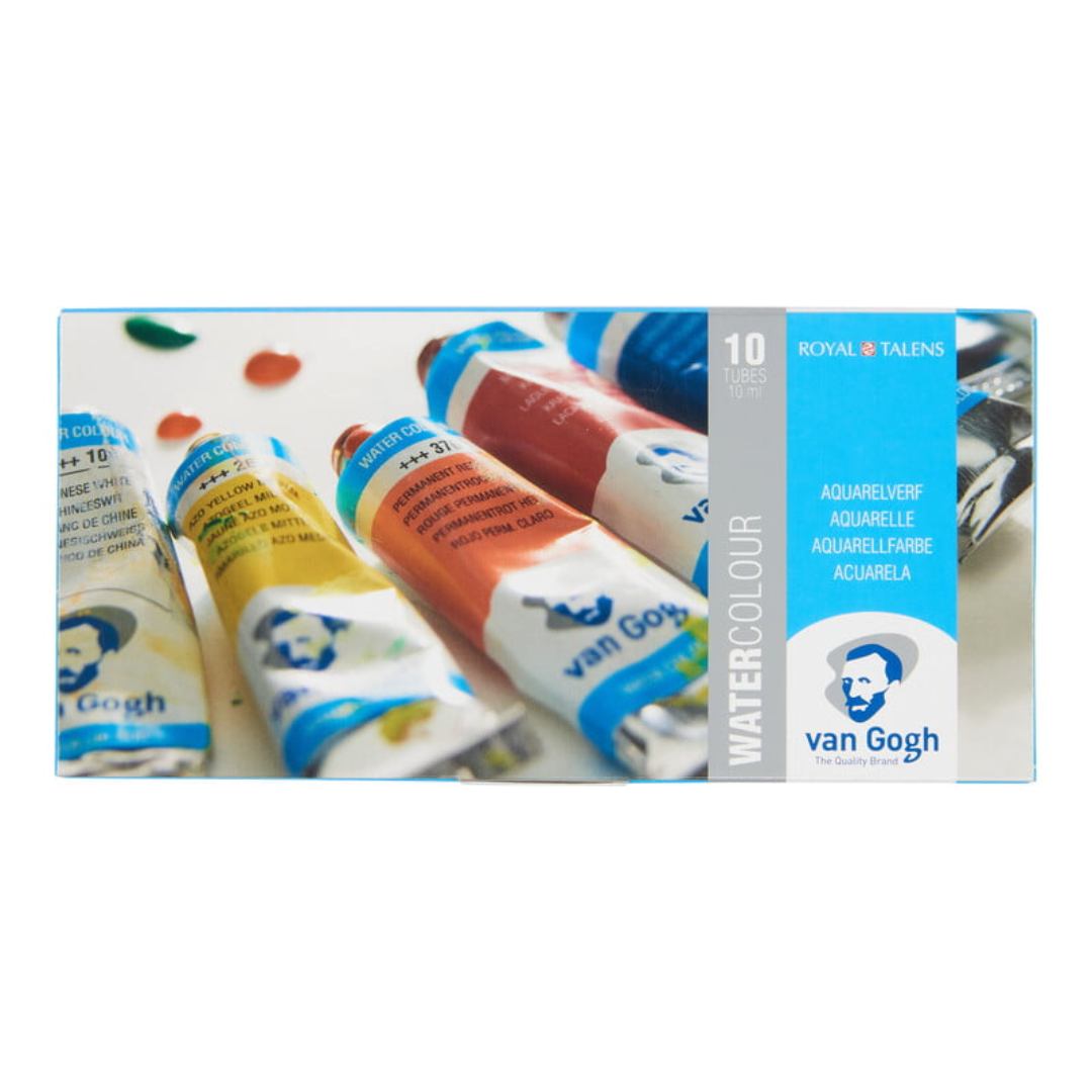 Royal Talens Van Gogh 10ML Watercolor Tubes Pack Of 10 - SCOOBOO - 20820110 - Water Colors