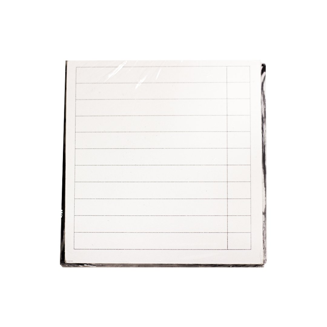 Ruled tearable block pad/desk pad by Ekatra - SCOOBOO - 4*4 Block - Notepads