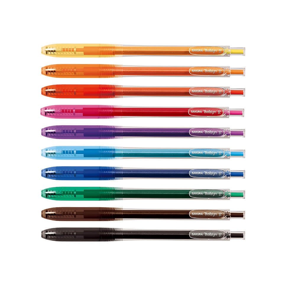 Sakura Ball Sign Knock Color Set - SCOOBOO - GBR154-10 - Ball Pen