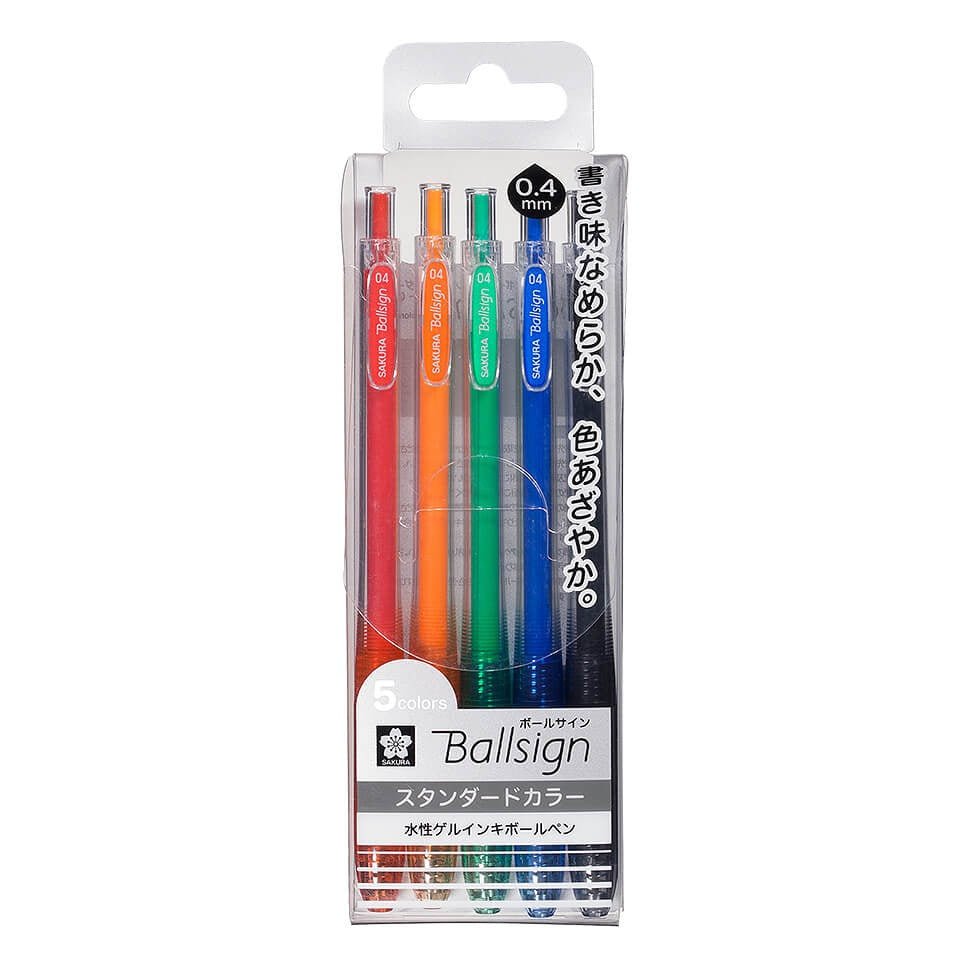Sakura Ball Sign Knock Color Set - SCOOBOO - GBR154-5 - Ball Pen