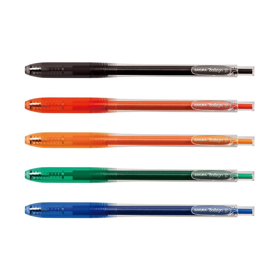 Sakura Ball Sign Knock Color Set - SCOOBOO - GBR154-5 - Ball Pen