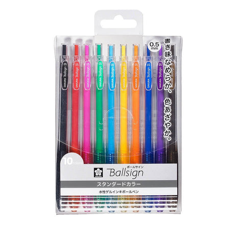 Sakura Ball Sign Knock Color Set - SCOOBOO - GBR155-10 - Ball Pen