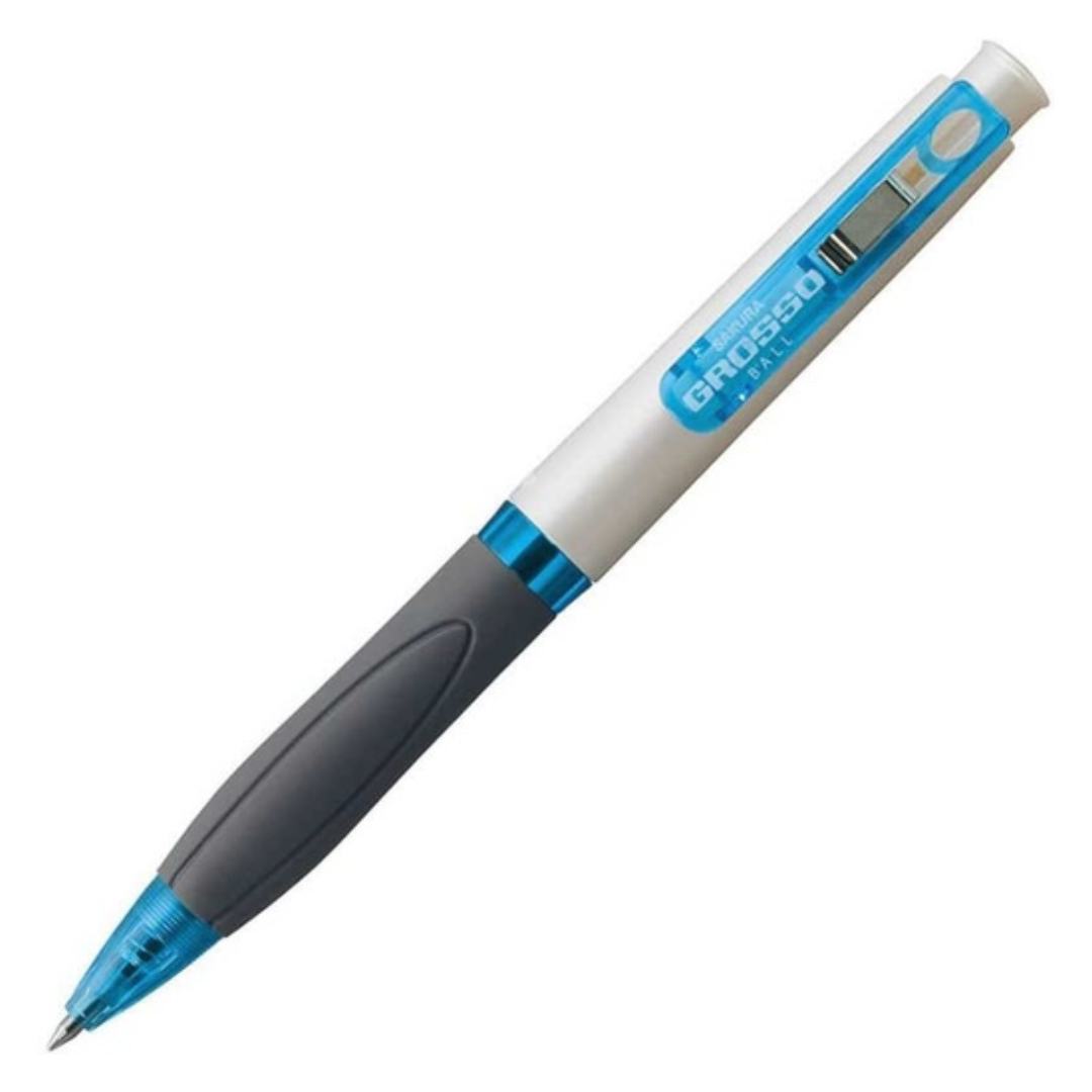 Sakura Crepas Druckbleistift Knox 100K – 10 Stück Im Set | Dreieckiger Griff Für Ermüdungsfreies Schreiben (Farbe: Blau)