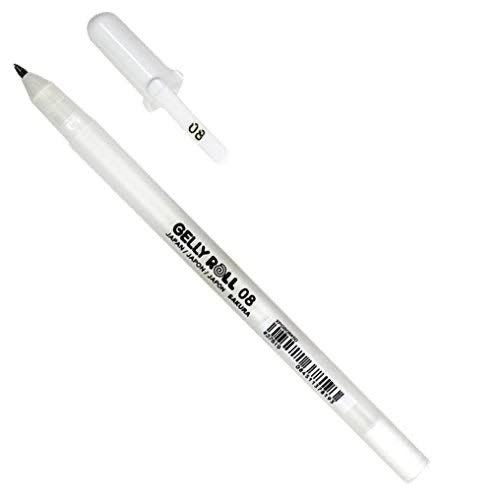 Sakura Gelly Roll Classic 08 White Gel Pen - SCOOBOO - XPGB08#50 - Fineliner