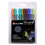 Sakura Gelly Roll Moonlight Assorted Colors Gel Pens 0.5mm-Pack Of 10 - SCOOBOO - XPGB-10MN - Gel Pens