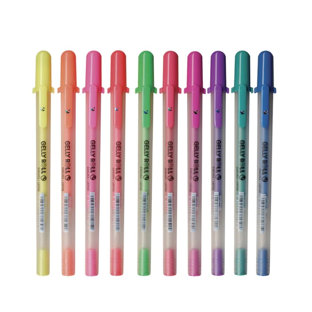 Sakura Gelly Roll Moonlight Pens Set of 10 - SCOOBOO - XPGB-M - Gel Pens