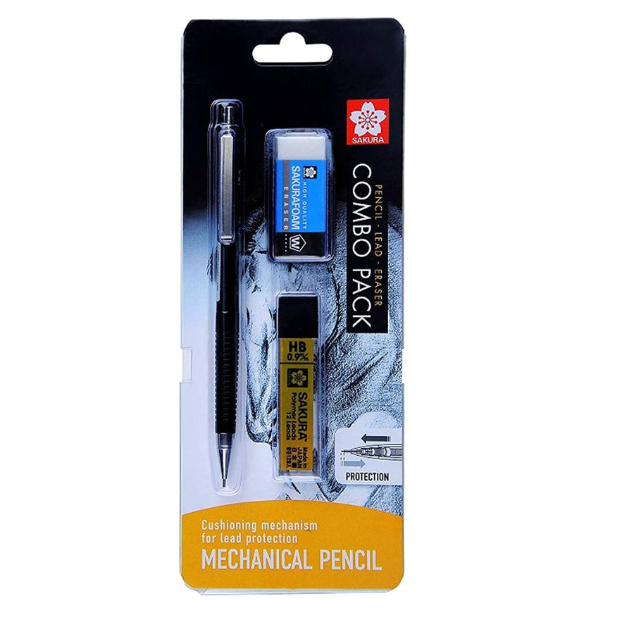 Sakura HB Pencil Lead & Eraser Combo Pack - SCOOBOO - XS-129HBVP - Mechanical Pencil
