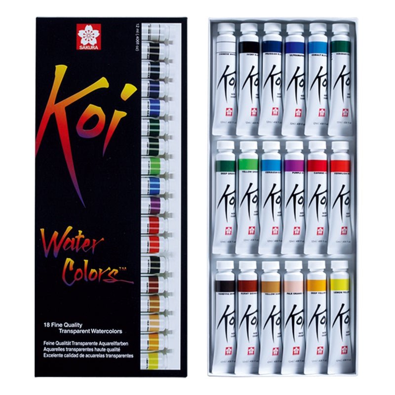 Sakura Koi Assorted Water Colours Tubes - SCOOBOO - XMW18L - Water Colors