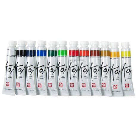 Sakura Koi Assorted Water Colours Tubes - SCOOBOO - XMW18L - Water Colors