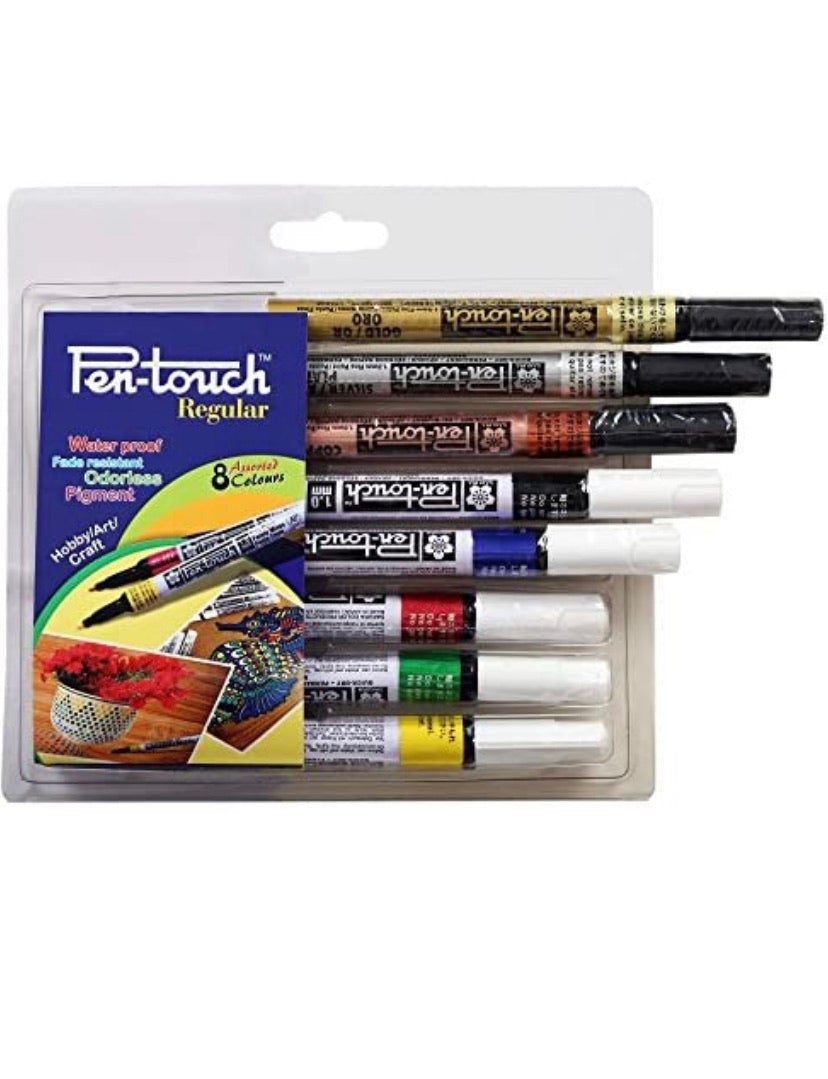 Sakura Pentouch Permanent Markers - SCOOBOO - XPMK-8A - White-Board & Permanent Markers