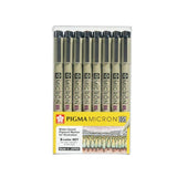 Sakura Pigma Micron 0.5 8 Color Set - SCOOBOO - XSDK05-8B - Fineliner