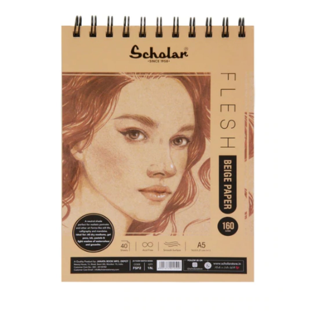 Scholar Flesh Beige Paper Pad - SCOOBOO - FSP2 - Artist Pad